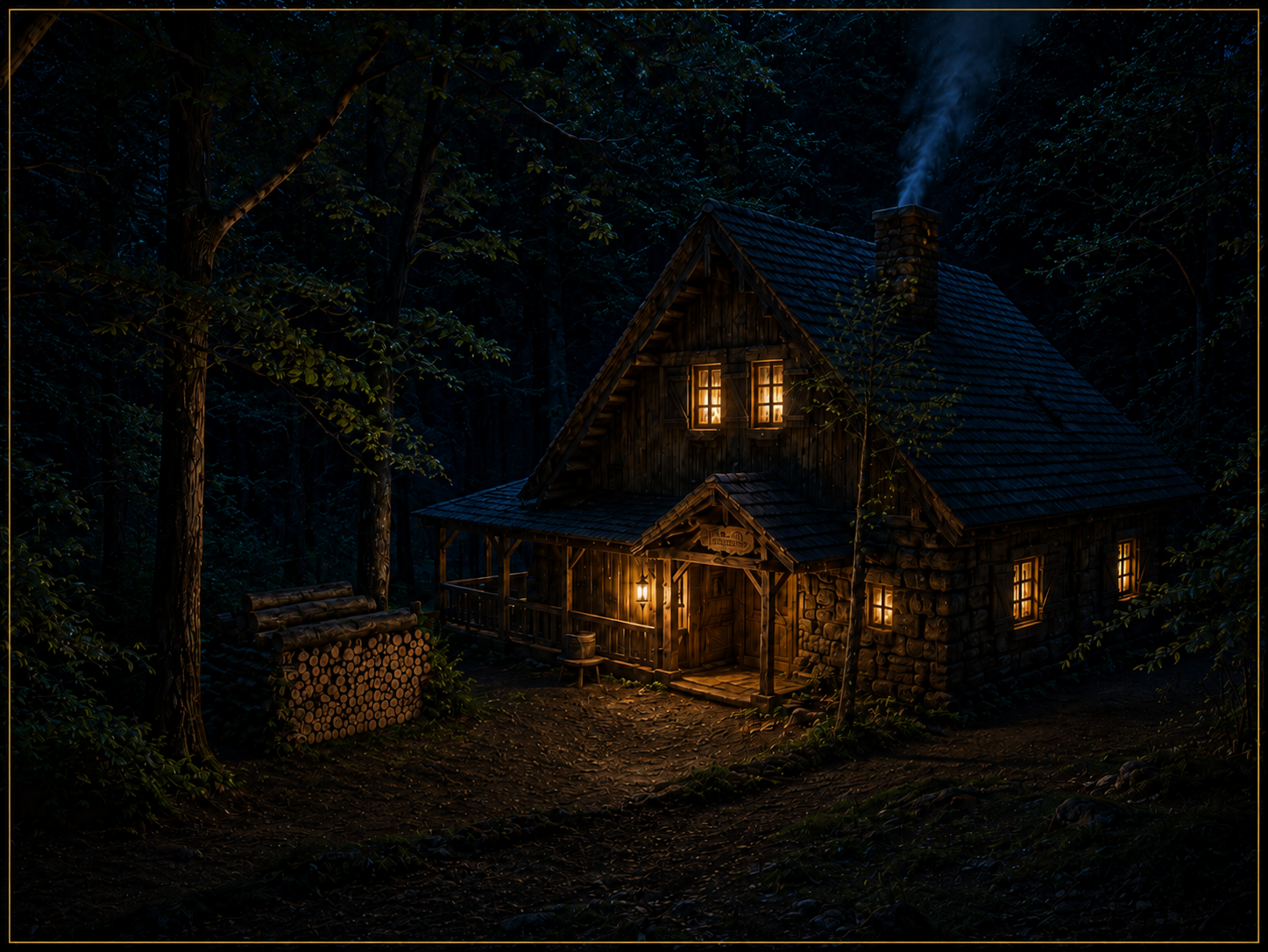 Casirics Hütte im Wald